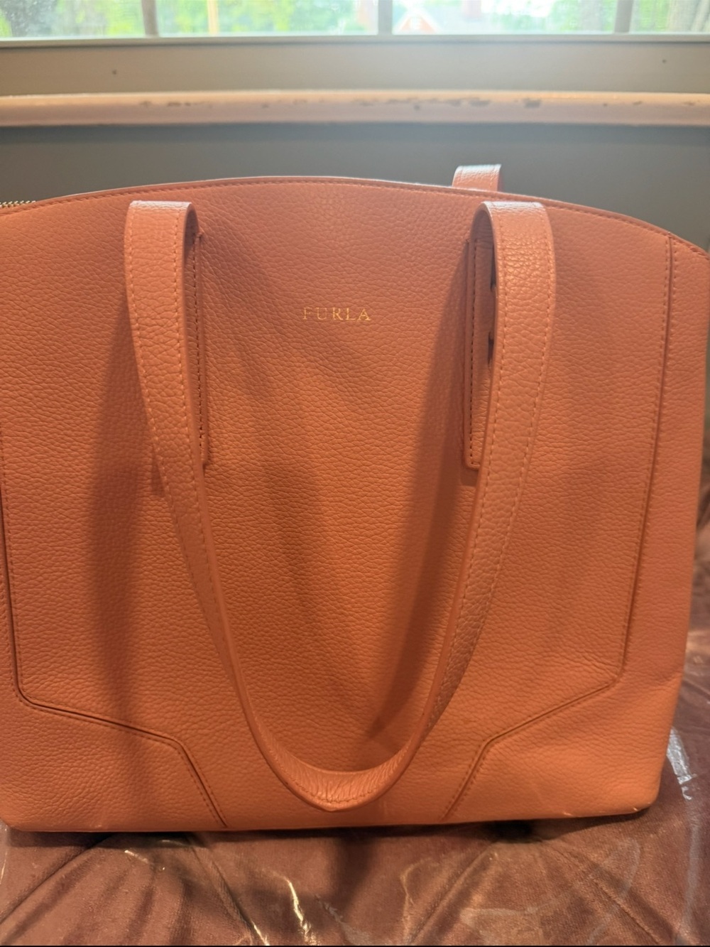 Furla Coral Leather Tote